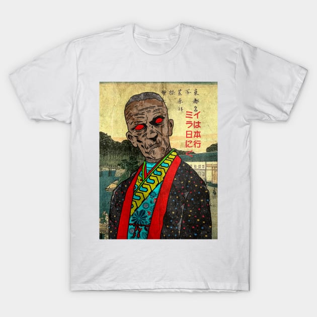 Imhotep priest goes to japan ukiyo-e T-Shirt by Brotherconk